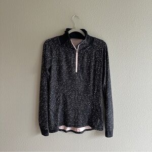 Lululemon Black and Pink Speckled Quarter Zip Top 8